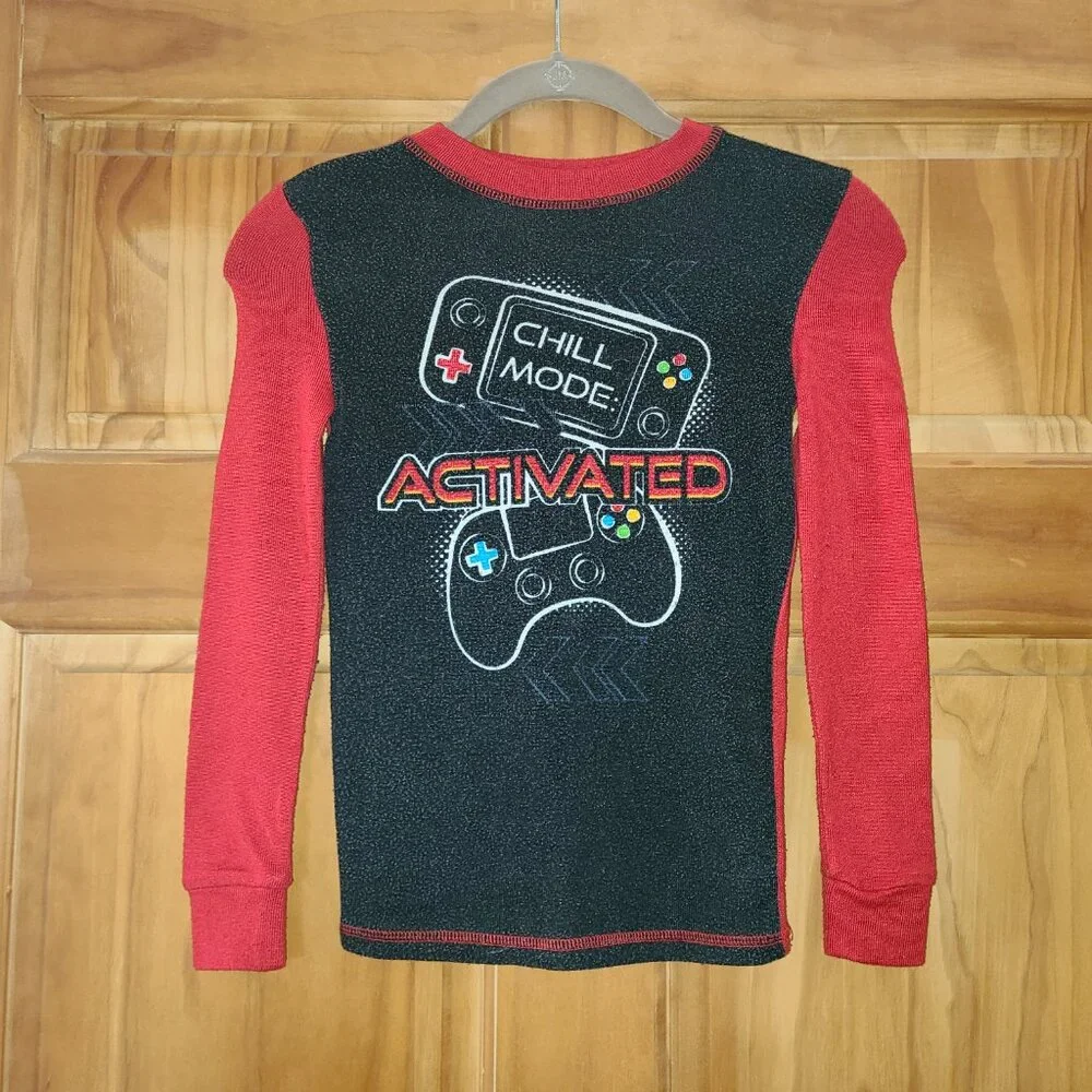Boys Cuddl Duds Chill Mode Activated Gaming Pajama Set